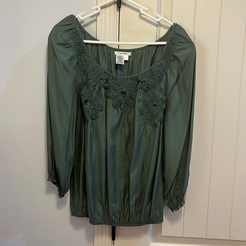 Women’s Sophie Max Lace Top - Size Large